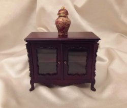 Miniature Dollhouse 1/12th Scale Display Cabinet