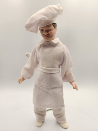 Miniature Dollhouse 1/12th Scale Chef Doll