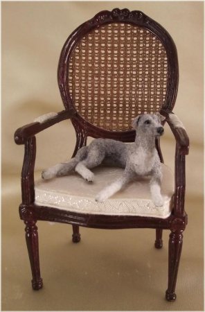 Dollhouse Whippet Laying