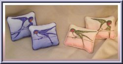 Dollhouse Silk Songbird Pillow