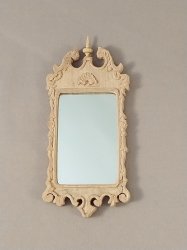 Miniature Dollhouse 1/12th Scale Vintage Pedestal Wall Mirror