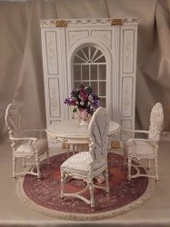Miniature Dollhouse 1/12 th Scale Breakfast/ Dining 5pc Set