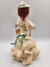 Miniature Dollhouse Lady in Cream 1/12th Scale